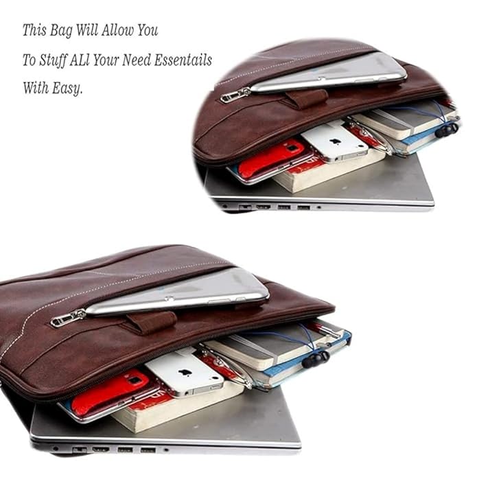 Professional Brown Messenger Bag for Office, Travel & Daily Use