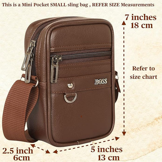 small sling bag-brown