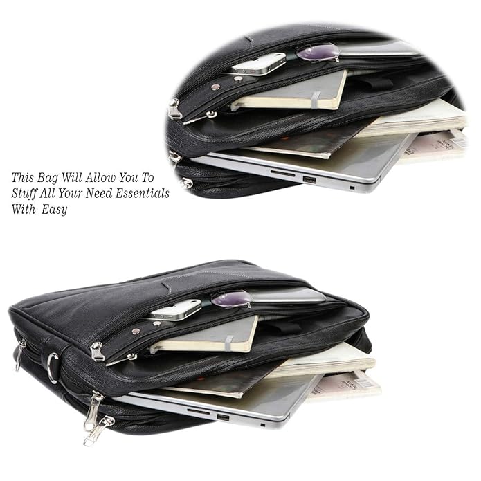 Professional black Messenger Bag for Office, Travel & Daily Use